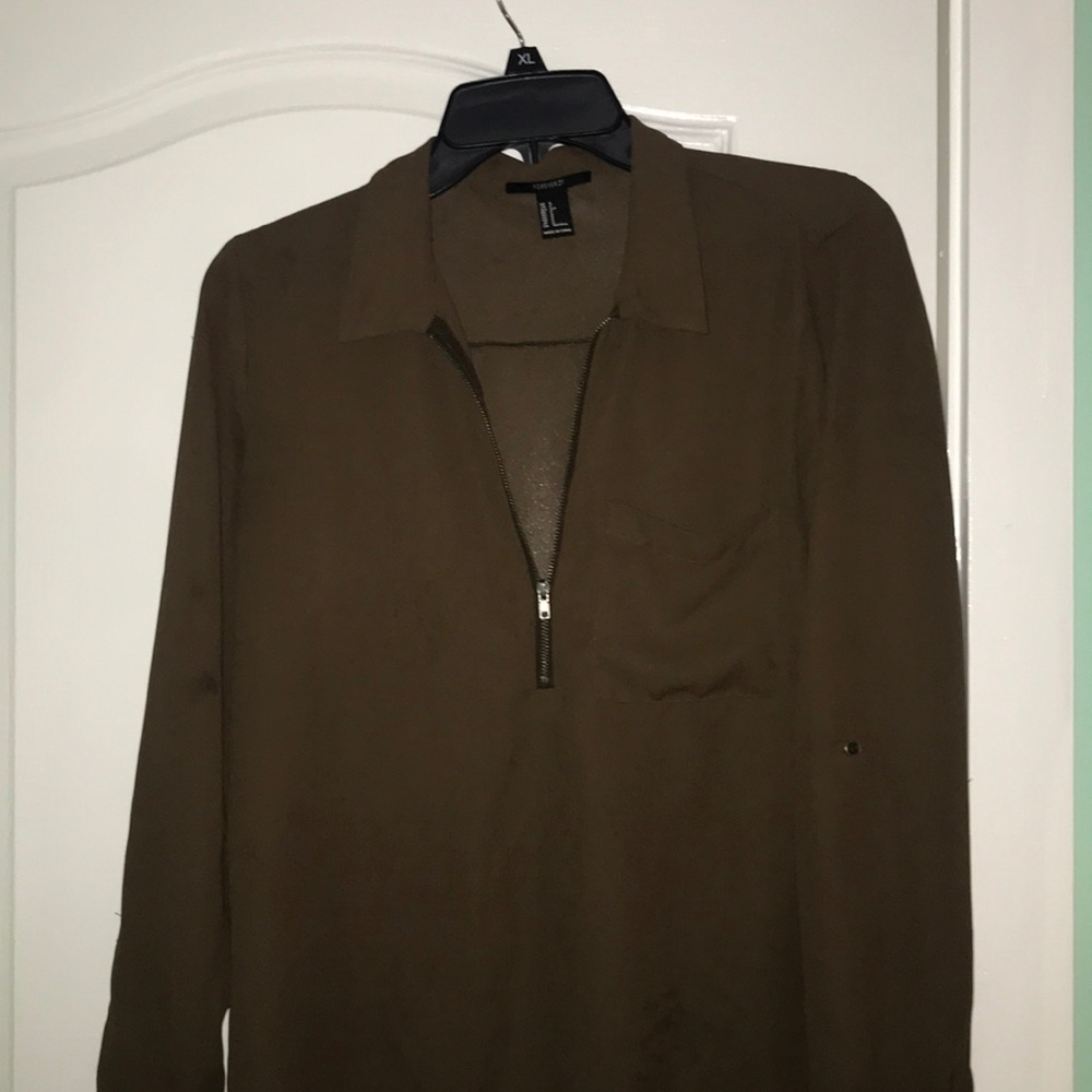 FOREVER 21 Long sleeve BROWN (SMALL)